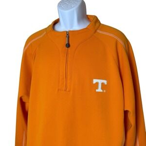University Of TN Vols 1/4 Zip Pullover Dugout Shirt XL Baseball Embroidered
